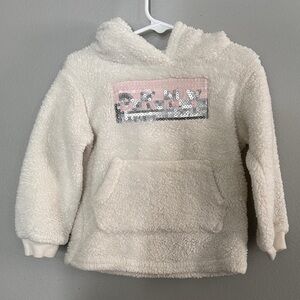 DKNY Kids' Cream Sequin Hoodie